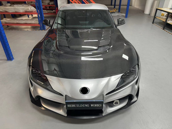 GR Supra 2020+ A90 VRS STYLE Carbon Fiber Hood