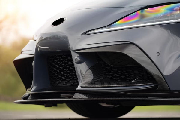 GR Supra 2020+ A90 R2 STYLE Carbon Fiber Front Bumper Top Garnish
