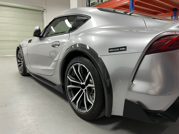 GR Supra 2020+ A90 ART STYLE Carbon Fiber Front & Rear Wheel Brow