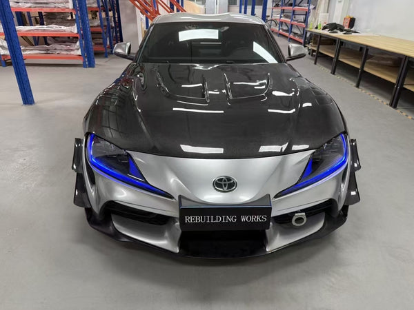 GR Supra 2020+ A90 VE STYLE Pre-preg Carbon Front Canards