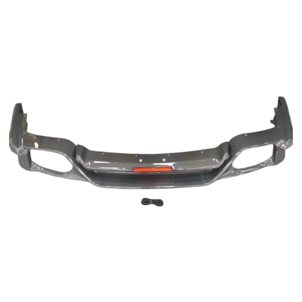 GTR-R35 TS V2 STYLE Carbon Fiber Rear Valance(With Brake Light)