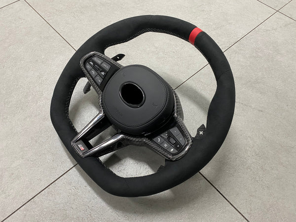 GR Supra A90/A91 G8X Style Alcantara With Carbon Fiber Steering Wheel
