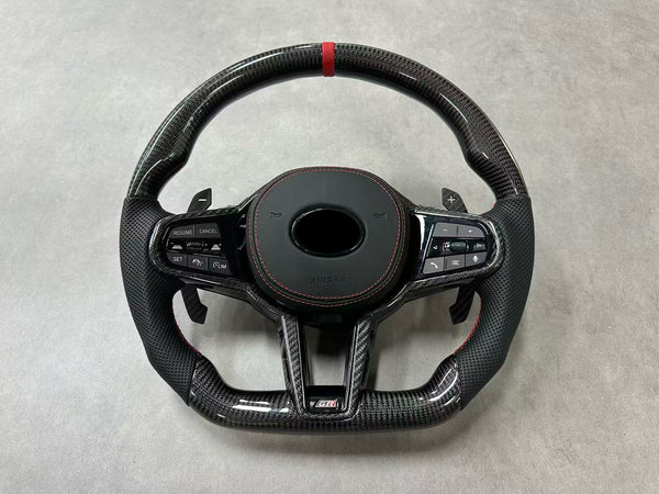 GR Supra A90/A91 G8X Style Carbon Fiber Steering Wheel