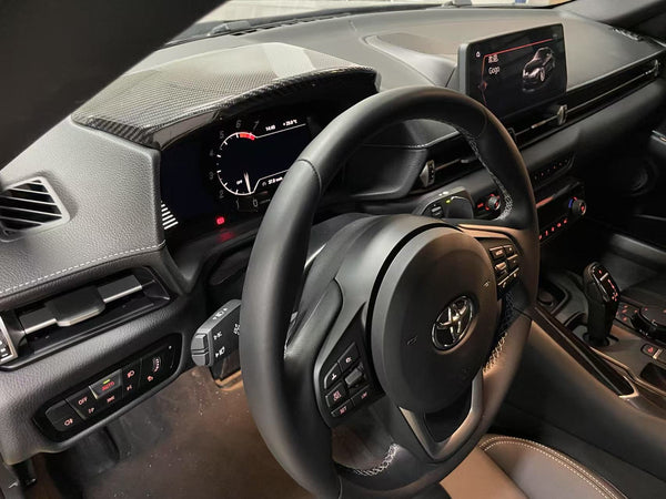GR Supra 2020+ A90 OE STYLE Pre-preg Carbon Dashboard Cover