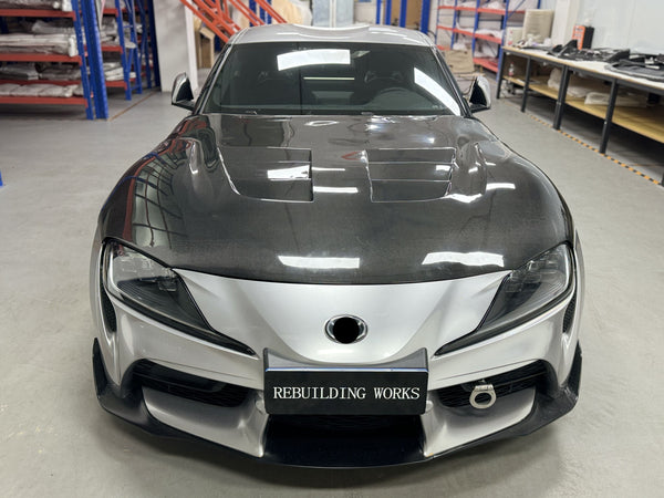 GR Supra 2020+ A90 SB TS2 STYLE Carbon Fiber Hood