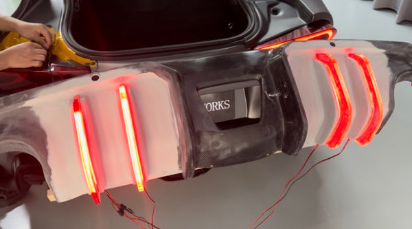 GR Supra A90 A91 RW LED Rear Diffuser