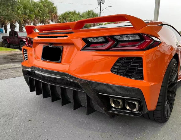 Corvette C8 5VM STYLE Pre-preg Carbon Rear Diffuser