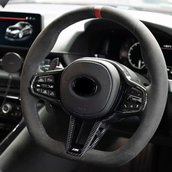 GR Supra A90/A91 G8X Style Alcantara With Carbon Fiber Steering Wheel