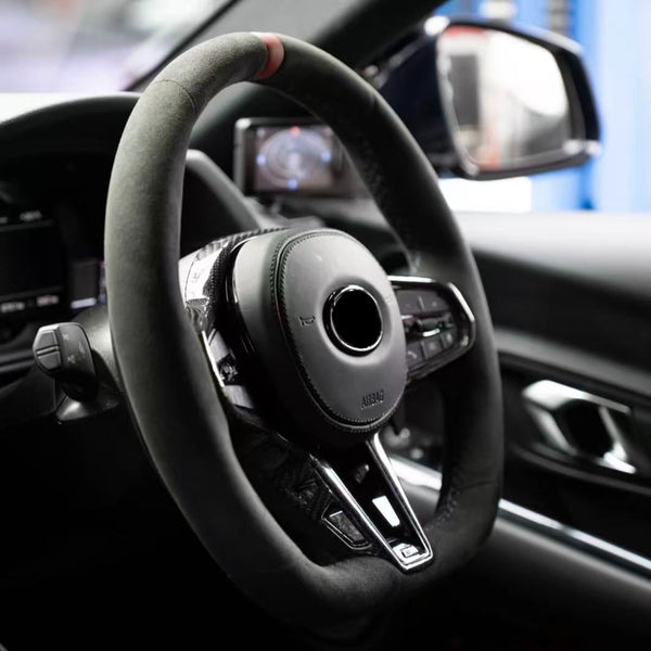 GR Supra A90/A91 G8X Style Alcantara With Carbon Fiber Steering Wheel