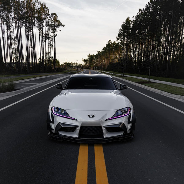 GR Supra 2020+ A90 R2 STYLE Carbon Fiber Front Bumper Top Garnish