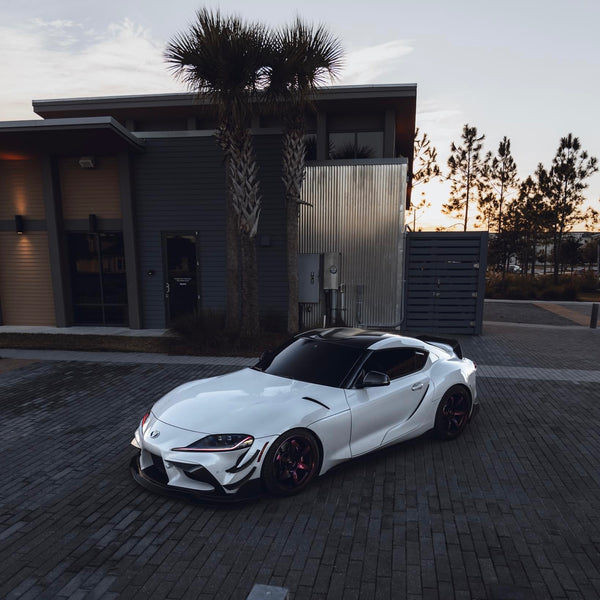 GR Supra 2020+ A90 R2 STYLE Carbon Fiber Front Bumper Top Garnish