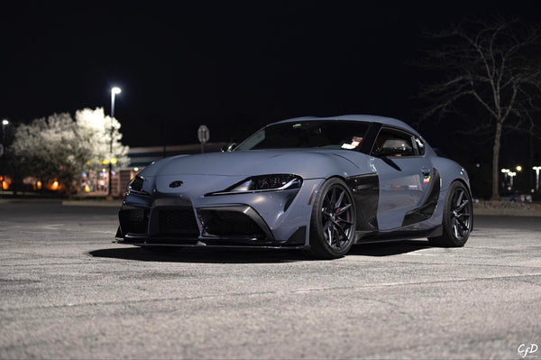 GR Supra 2020+ A90 R1 Carbon Fiber Front Bumper Bottom Garnish