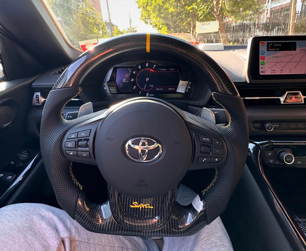 GR Supra 2020+ MK5 A90A91 Carbon Fiber Steering Wheel