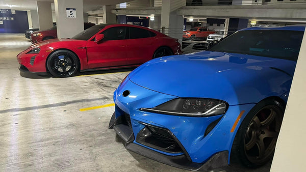 GR Supra 2020+ A90 R1 Carbon Fiber Front Bumper Bottom Garnish