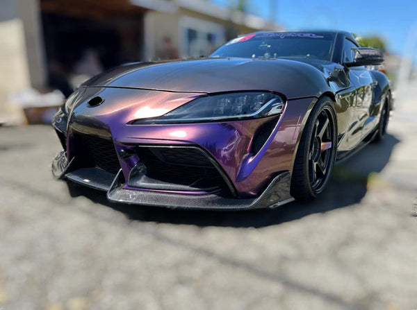 GR Supra 2020+ A90 R1 Carbon Fiber Front Bumper Bottom Garnish