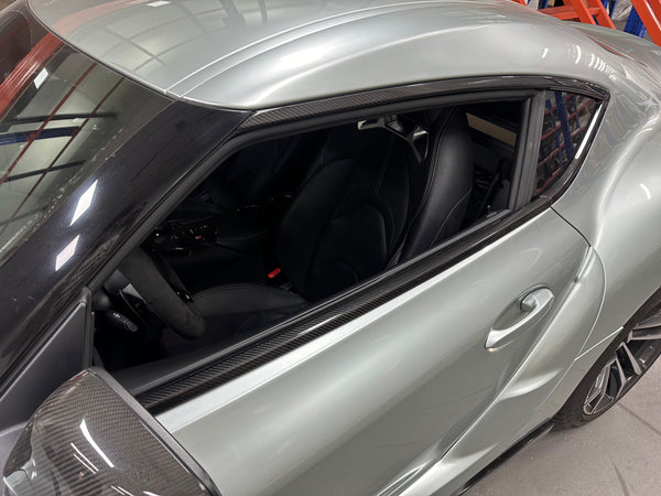 GR Supra 2020+ A90 OE STYLE Pre-preg Carbon Exterior Door Window Trims Cover
