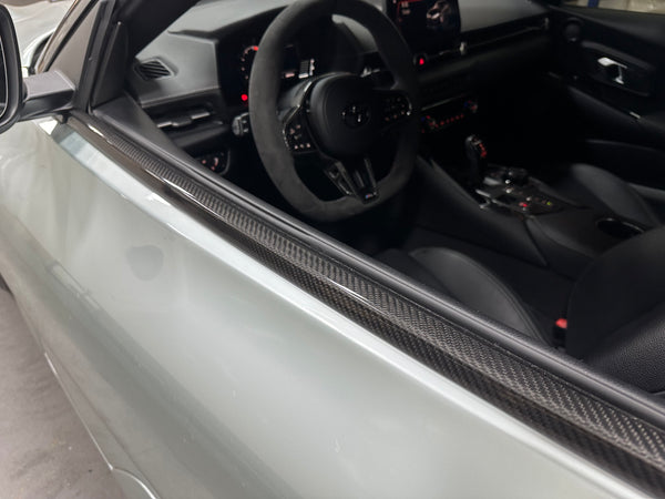 GR Supra 2020+ A90 OE STYLE Pre-preg Carbon Exterior Door Window Trims Cover