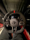 TOYOTA GR Supra 2020+ MK5 A90A91 G8X Style Alcantra with Carbon Fiber Steering Wheel