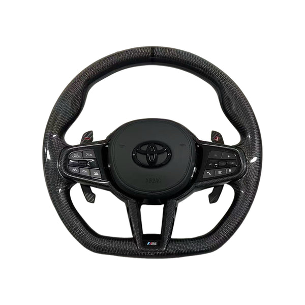 GR Supra 2020+ MK5 A90A91 G8X Style Carbon Fiber Steering Wheel