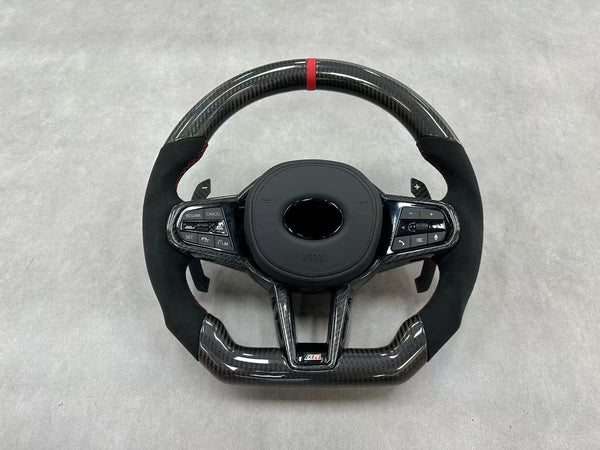 GR Supra A90/A91 G8X Style Carbon Fiber Steering Wheel