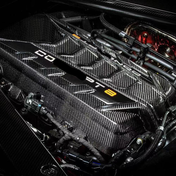 Corvette C8 OE STYLE Pre-preg Carbon Engine Cover